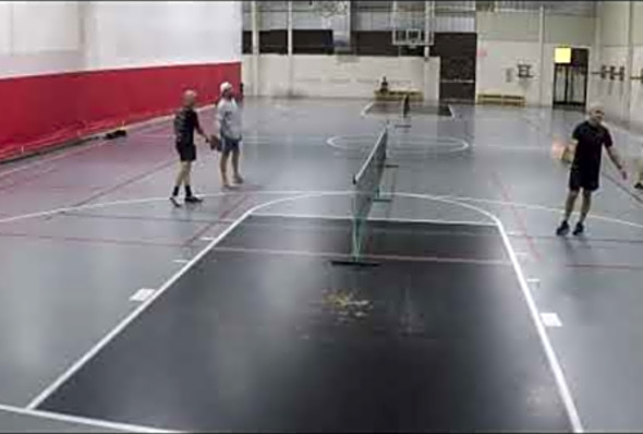PART 2: Indoor Pickleball Match June 11 2022 Drew &amp; Farhad vs Derek &amp; Jim YMCA Greenwood SC