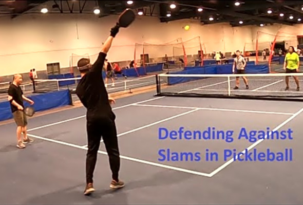 Defending against pickleball slams