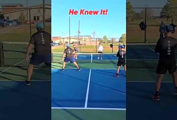 He Knew It! #pickleball #pickleballhighlights #highlights #shorts #thepickleballrunner