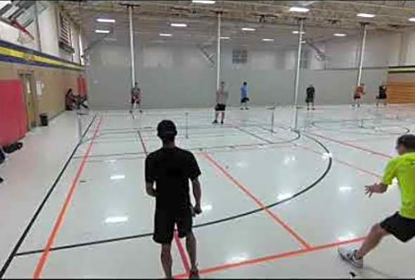 Week 10 Game 1 Winter 2017 Pickleball Ladder League