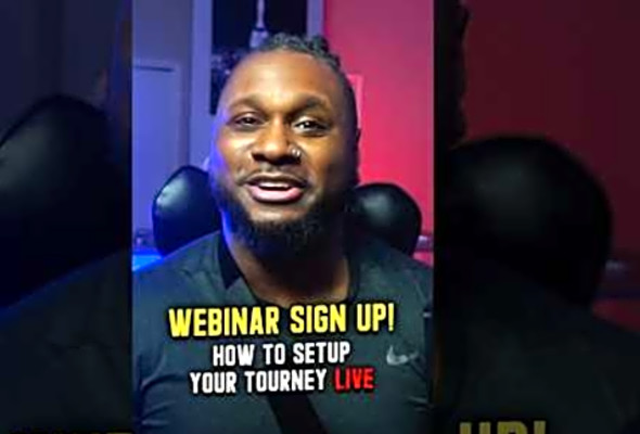 Live Webinar Announcement! (Tourney Setup Part 2)
