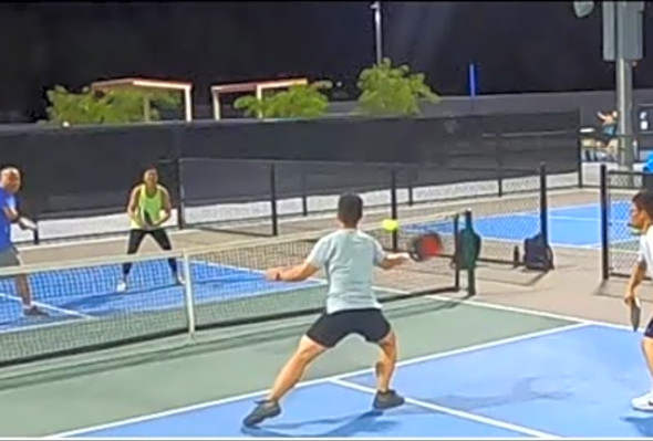 SAIL (Sunset Advanced-Intermediate League). Pickleball game #1.