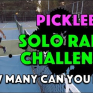 Pickleball Solo Rally Challenge - How many can you hit?