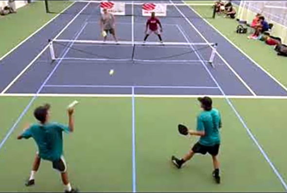 Midwest Pickleball Showcase - MD 4.5, Winners bracket final - Kasay/Marks vs Lee/Hong