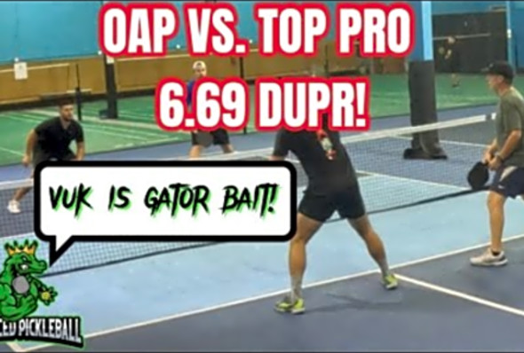 Advanced Pickleball vs. TOP PRO 6.69 DUPR!