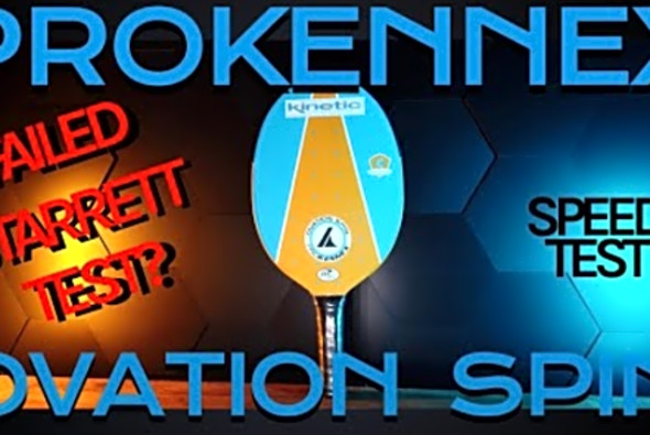 New ProKennex Ovation Spin Pickleball Paddle Testing - Does it pass the Starrett test? Speed test!