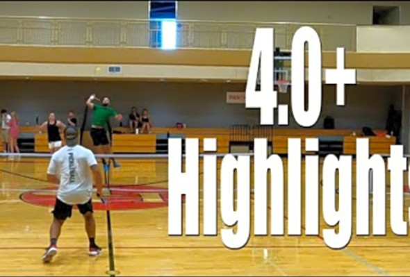 4.0 Pickleball Tournament Highlights - Top Plays and Craziest Shots!