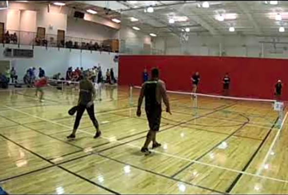 2018 Branson Classic Pickleball Tournament MXDS 3.5 Leone/Lauridsen Vs. Trotter/Camara (set 1)