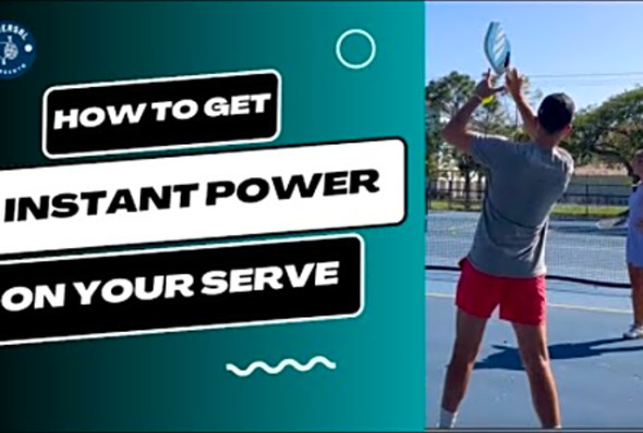 Pickleball Serve Power Tips: How To Get INSTANT Serve Power