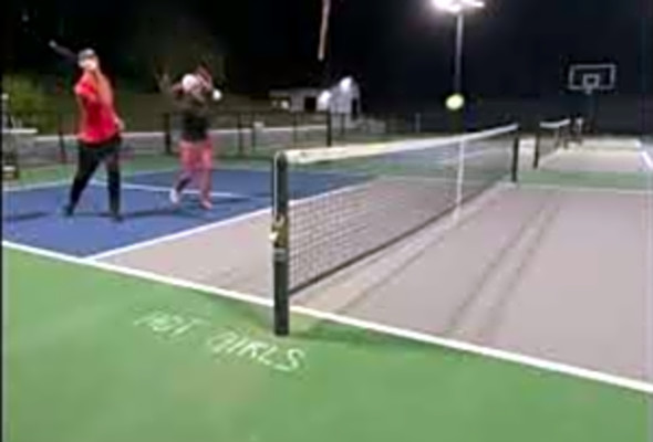 Net shot in Pickleball