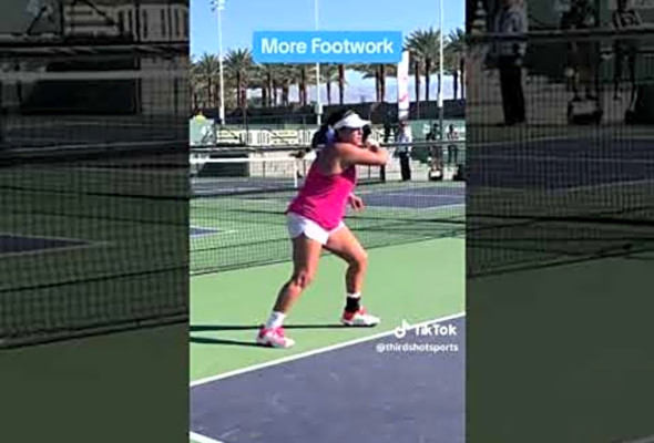 More and more footwork. #pickleball #pickleballislife #paddlesport