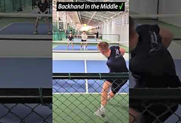 Backhand in the middle!