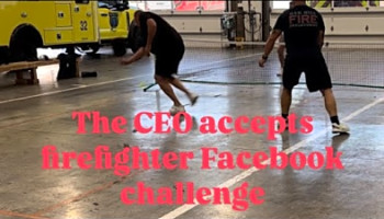 The CEO (4.5 DUPR) takes on the firefighter game 5: doubles pickleball