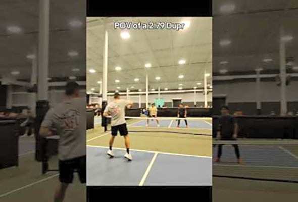 POV of a 2.79 Dupr #pov #pickleball #fypage #sports #gameplay #trending #fypviral #dupr #shorts