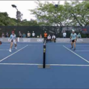 Beautiful Backhand Erne Down the Line