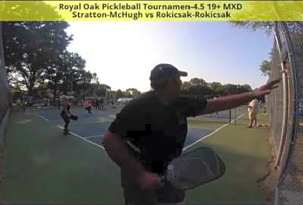 Royal Oak Pickleball Tournamen-4.5 19 MXD Stratton-McHughvsRokicsak-Rokicsak
