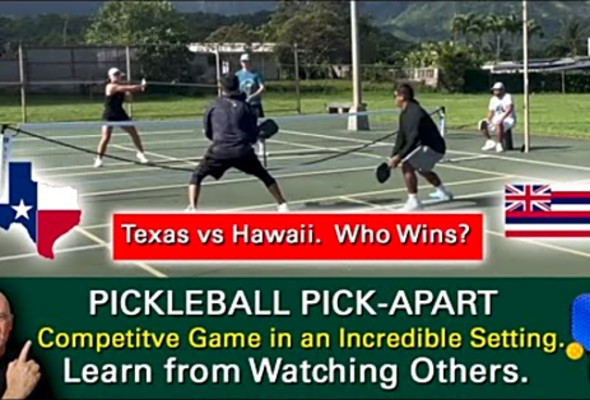 Pickleball! Texas vs Hawaii. Which Team Comes Out Victorious? Learn by Watching Others.