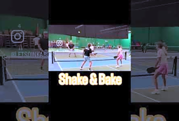 Shake and Bake. #letsdinkaboutit #pickleball #pickleballaddict #shakeandbake