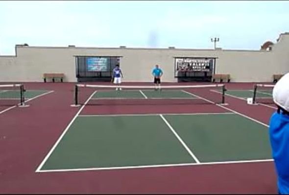 Pickleball Picklefest V GOLD medal match DOUBLE DIP presented by Valenti Sports how to play 2014