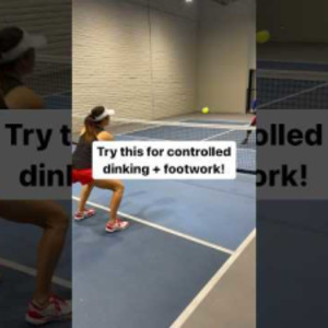 Simple drill to keep dinks soft footwork! #youtubeshorts #pickleball #sh...