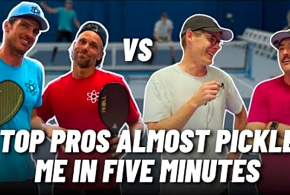 Top Pro Pickleball Players Almost Pickle Me in Five Minutes Using PKOLL Paddles