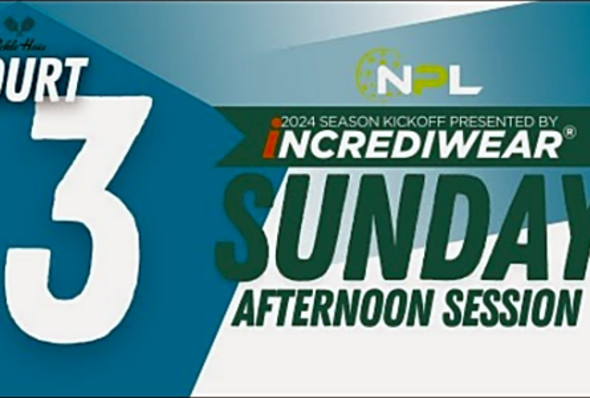 National Pickleball League in Chicago, IL presented by Incrediwear - Sunday PM Court 3 (2024)