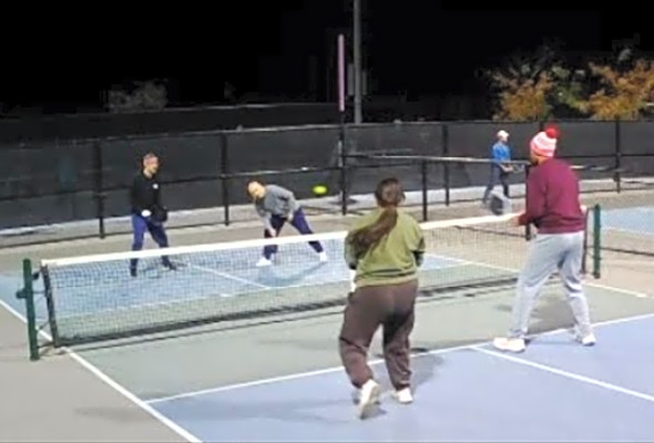 Coed Doubles Pickleball. Highlights. Long and Stan vs Lila and Tiana.