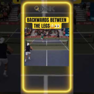 Insane Pro Pickleball Shot! Backwards Dash &amp; Between-The-Legs Hit #Pickl...