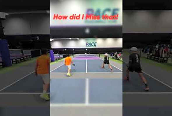How did I Miss that! #thepickleballrunner #pickleball #highlights #pickleballhighlights #shorts