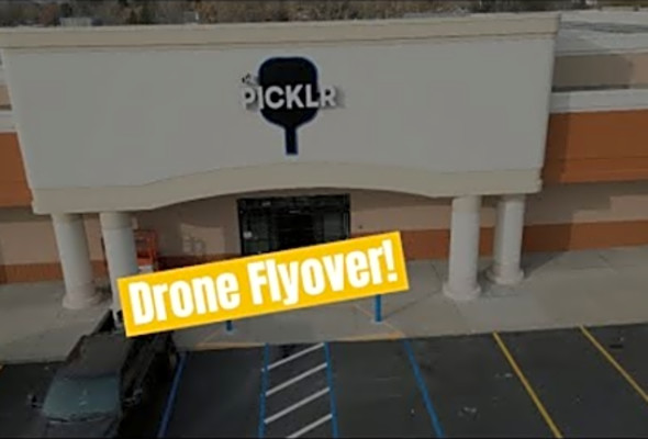 Drone Fly over of Pickleball Facility