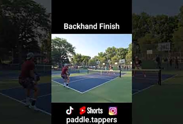 Backhand Finish #pickleballhighlights #pickleballdoubles #mlp #ppa