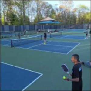 Outdoor Pickleball Game: Amer &amp; Foo Master VS Vincent &amp; Jawad