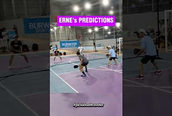 ERNE&#039;s SET UP! PREDICT THE BALL COMING #pickleballshorts #pickleballtips