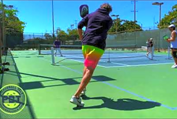 Pickleball Game In Santa Monica California