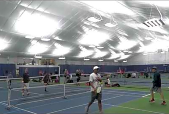 Milford Pickleball Tournament Men&#039;s Advanced Double - March 2017