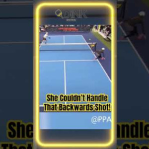 Unbelievable No-Look Backhand Winner! - Pro Pickleball Madness