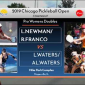 2019 Chicago Open WDPro Waters/Waters v Newman/Franco