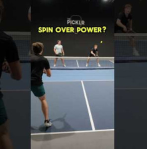 Spin over power? Or power over spin? #pickleball #pickleballdoubles #pic...