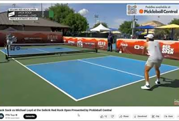 Jack Sock vs Michael Loyd - pickleball breadown analysis #pickleball #pickleballstrategy