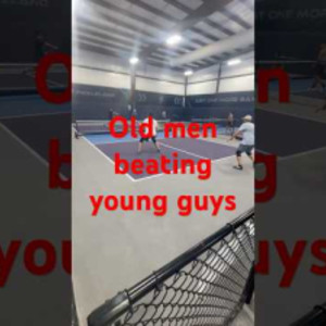 50 beating young 20s #oldisgold #old #50pickleball