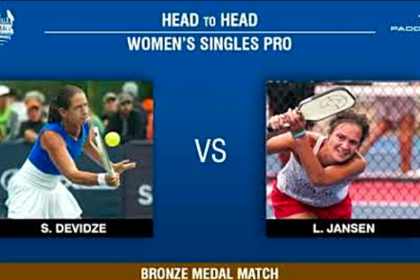 2022 National Championships - Women&#039;s Singles Bronze Medal Match - Lea Jansen vs. Salome Devidze