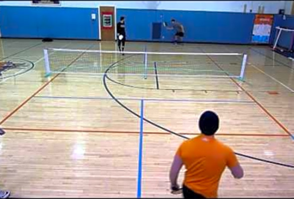 Pickleball PickleMADNESS 2014 Loser bracket final Valenti, Gleason vs. Thompson Lipitz