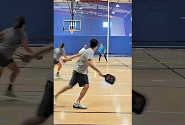 Teamwork and luck work well together #pickleball