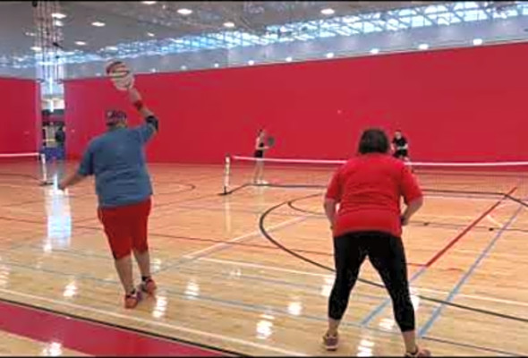 Mixed doubles semifinals game 3. Cabin fever classic pickleball January 17, 2023