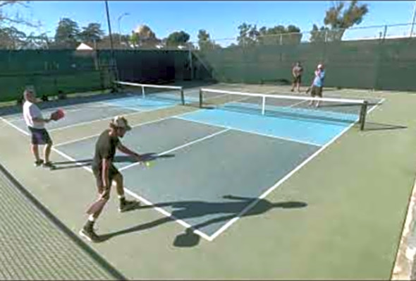 Pickleball - JR Jones and Jason Adler take on Tim Turner and Erik Pailet