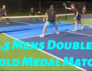 MENS 4.5 Gold Medal - 15 win by 2 - ECPA&#039;s Paramount Pickleball Tournament