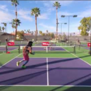 Pickleball Singles Javier vs Gizmo Palm Desert Feb 2020