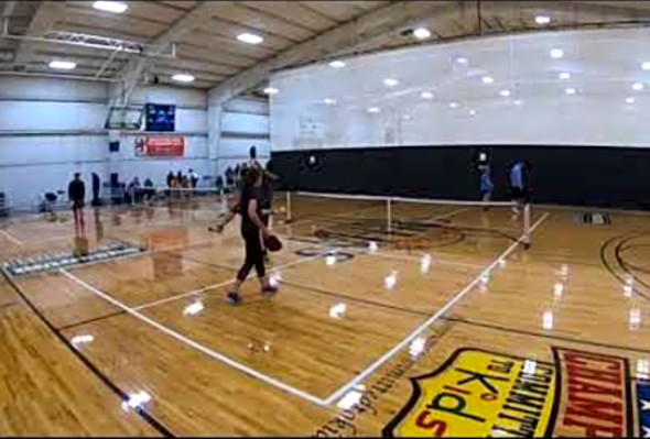 2018 April fools fest pickleball tournament game 1 MXDS 3.5