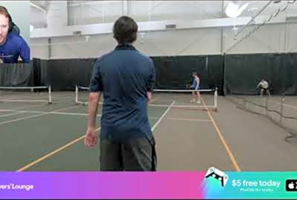 JohnSean SMOKE ZachPolina for John&#039;s Bday (4.0 NOLA Pickleball)