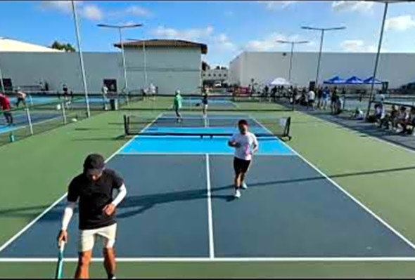 Tournament: On The Rise (Open Division) at Los Cab - Kelly Kraushaar &amp; Cobe Williams - Pickleball
